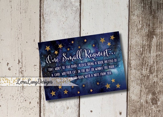 Digital Printable Love You to the Moon & Back Baby Shower Book Insert Cards INSTANT DOWNLOAD Il_570xn