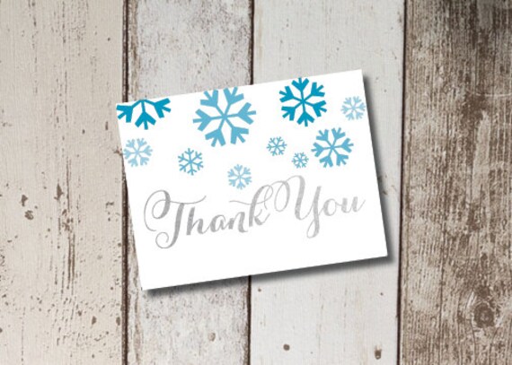DIY Printable Baby It's Cold Outside Thank You Cards INSTANT DOWNLOAD Il_570xn