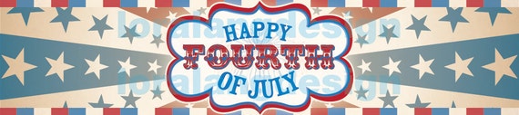 DIY Printable Fourth of July Water Bottle Labels Il_570xn