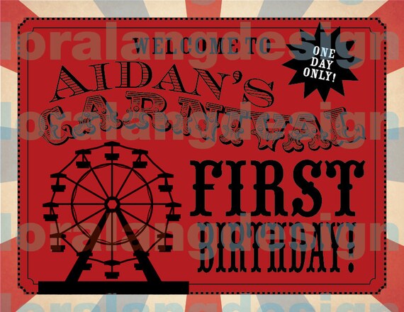 DIY Printable Vintage County Fair Birthday Yard Sign Il_570xn