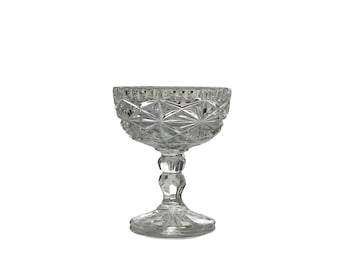 vintage, bezaubernde,kleine, Glas Schale für Eis, Dessertschale, Zucker Schale, Höhe 10,5cm