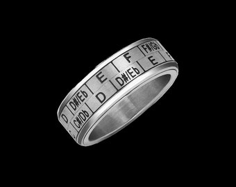 Musician Ring - Music Transposition Spinner Ring / Circle of Fifths
