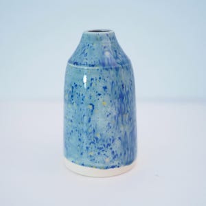 Handmade Ceramic Tall Blue Vase