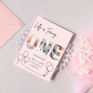 1st Birthday Invitation Girl