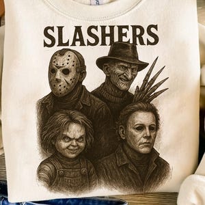 Slashers Png Retro Halloween Png Horror Movie Png Horror Halloween Sublimation Scary Movie Png Horror Png Halloween Graphic Trendy Png