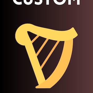 Sláinte Irish Harp Wall Art – Gaelic Toast Poster with Celtic Symbol - Customizable - Personalization available