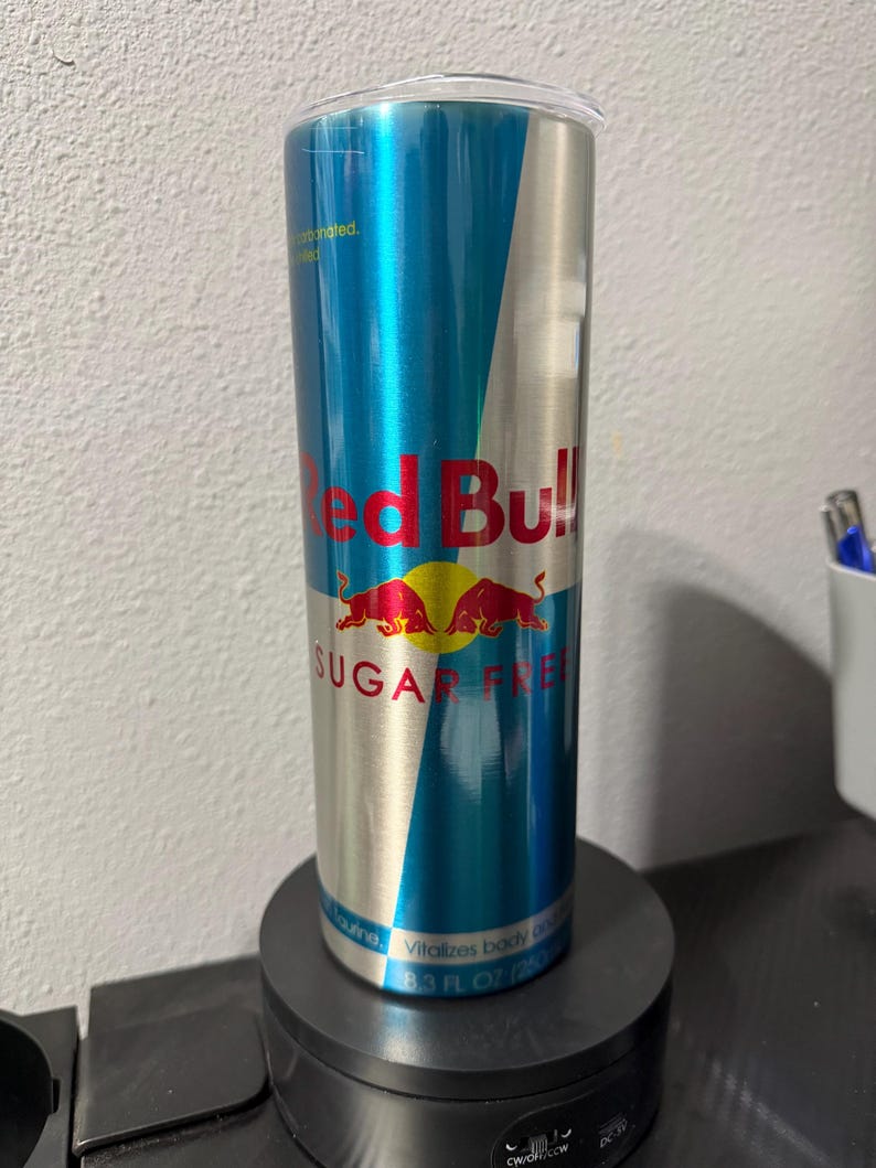 Red Bull Tumbler | 20oz Sublimated Tumbler Stainless Steel imagem 2