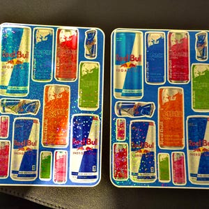 Flavored Energy Drink Holographic Vinyl Decal Sticker Sheet