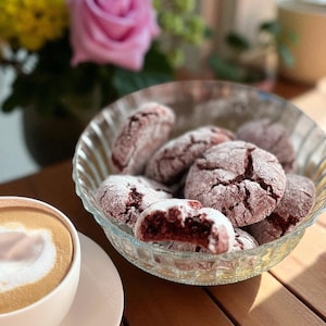 Red Velvet Crinkle Kekse Rezept: Urlaub Backen (PDF herunterladbares Rezept)