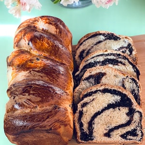 Romanian Sweet Bread Recipe PDF, Traditional Chocolate Nut Bread, Holiday Dessert, Printable Bakery Recipe, Instant Download