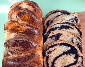 Rumänisches Süßes Brot Rezept, Traditionelles Schokoladen Nuss Brot (PDF Pattern)
