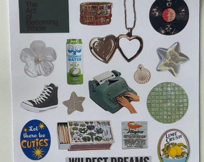 Vol 7 - Collage Sticker Sheet | Junk Journal Stickers | Scrapbook ...
