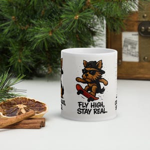 Give Me My Cup - Mug with an adorable cartoon puppy | Gift for coffee and animal lovers