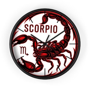Scorpio Zodiac Wall Clock
