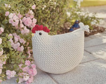 Chonky Chicken Pillow Crochet Pattern