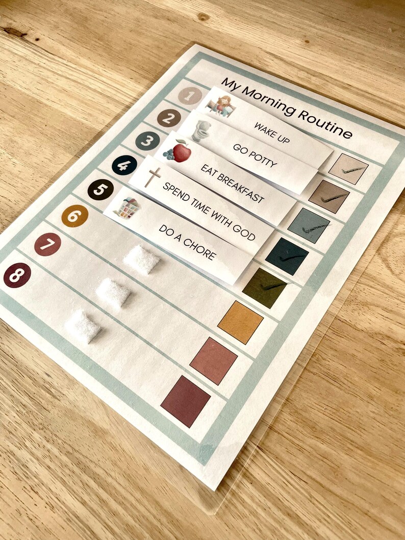 Kids Daily Routine Chart: Printable Visual Schedule (PDF Download ...