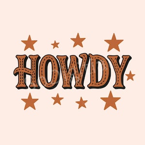 Bonjour, expression drôle et humoristique de cow-boy country et dicton T-shirt vintage rétro graphique PNG Transparent en téléchargement numérique