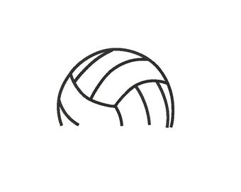 Volleyball Topper Embroidery Design (Digital Download)