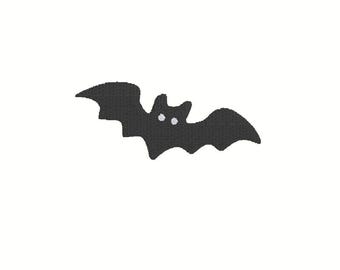 Halloween Bat Embroidery Design, Multiple Sizes (Digitized Design Files)
