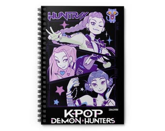Cahier ligné K-Pop Demon Hunters.