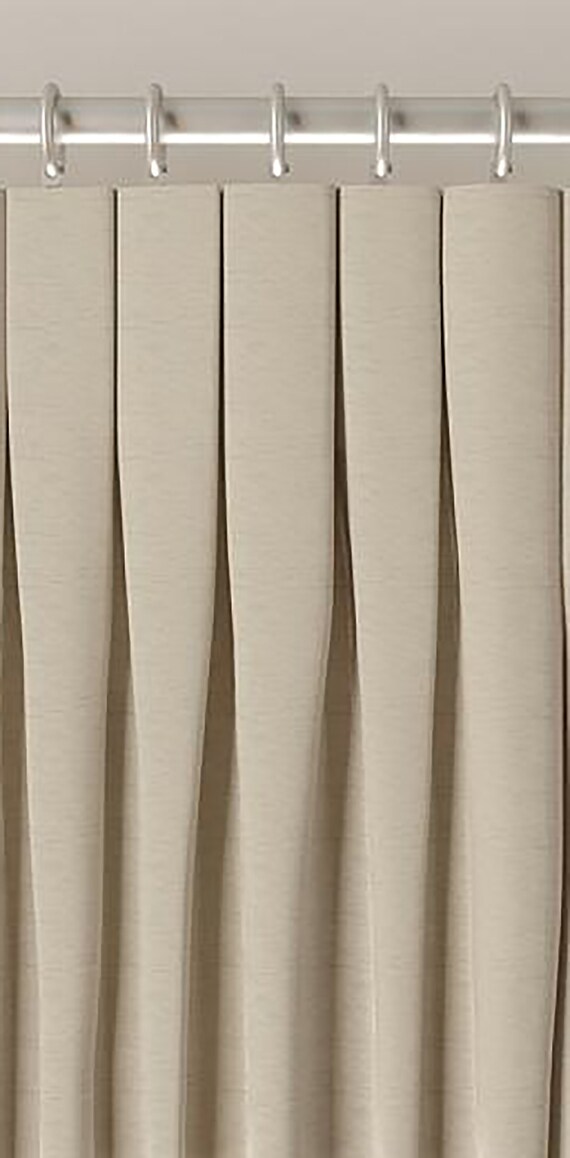 Linen Lined Inverted Pleat Drapes Custom Drapery Panels In Etsy