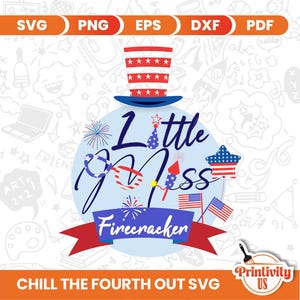 Little Miss Firecracker svg, 4. Juli SVG, amerikanischer Junge Mädchen svg, Little Mister Firecracker svg, Sublimation, Cricut, Png Eps Dxf