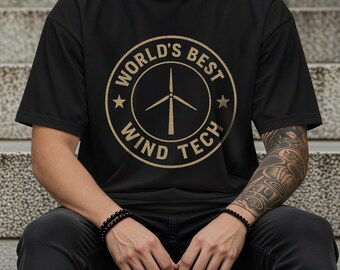 Maglietta tecnica con turbina eolica / Maglietta in cotone Comfort Colors USA