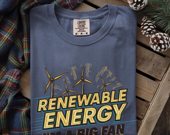 Maglietta "Sono un grande fan delle energie rinnovabili" / Unisex Manica corta 100% cotone USA S - 3XL