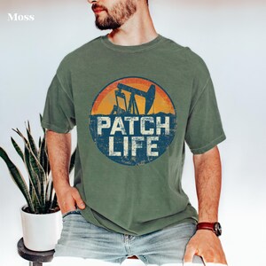 Patch Life Oil Pump Grafik-T-Shirt | Unisex 100% Baumwolle, ringgesponnene USA S - 3XL