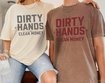 Maglietta "Mani sporche, soldi puliti" per operai / Regali per artigiani