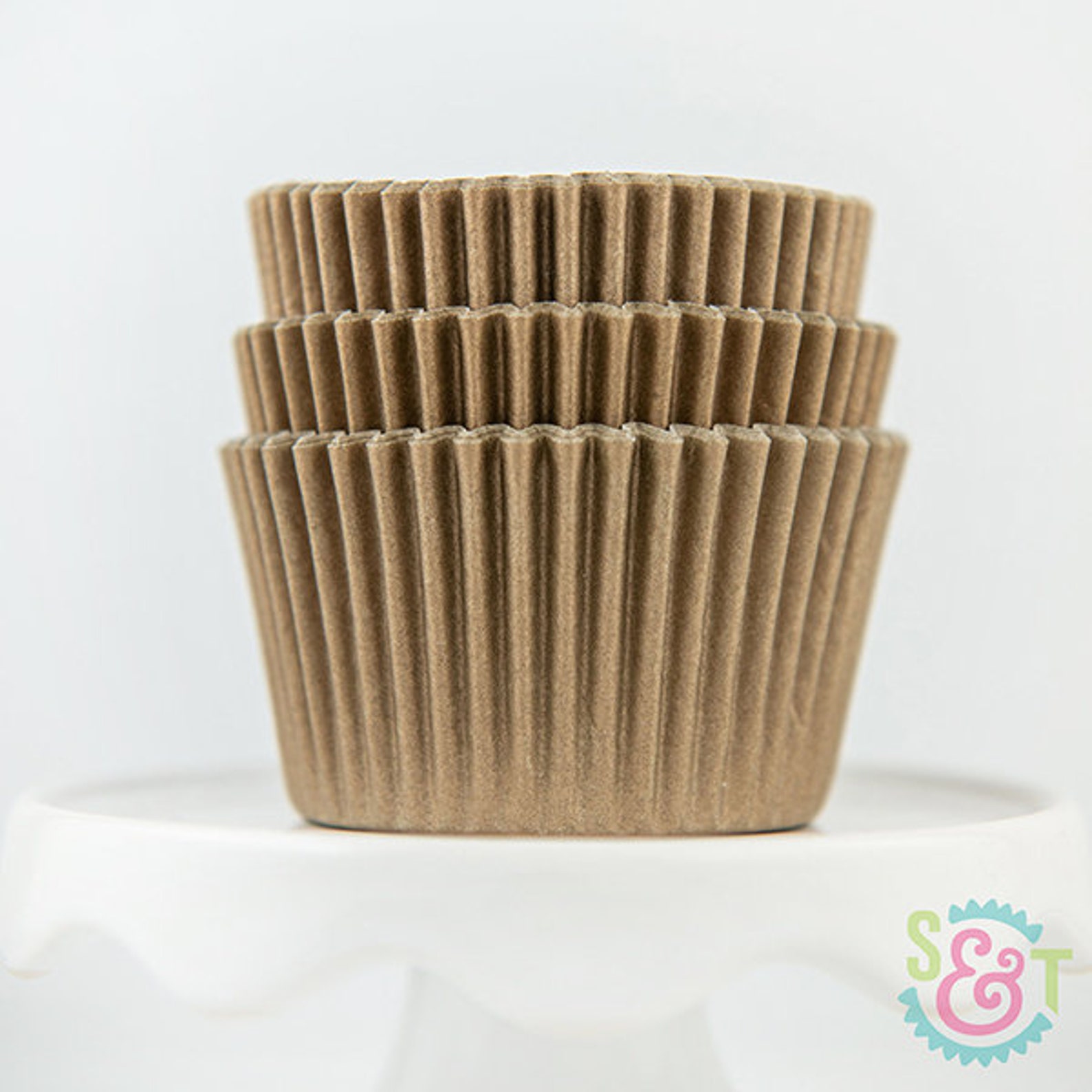 Solid Gold Cupcake Liners Gold Greaseproof Baking Cups 36 Etsy