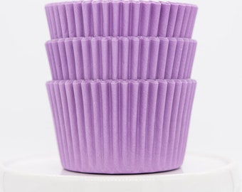 Solid Light Purple Cupcake Liners | Light Purple Greaseproof Baking Cups - 36 count pack