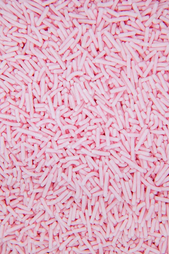 Jimmies Sprinkles Light Pink | Pastel Pink Jimmies Medley, Edible Blend - 4oz bottle Il_570xn