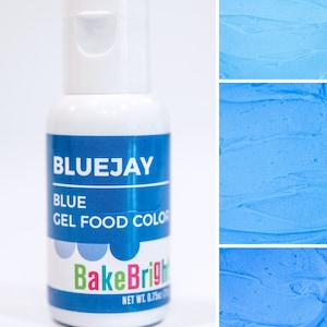 Bluejay Blue Food Coloring Gel for Cakes, Cookies, Frosting, Fondant - 21g (0.75oz) Bottle