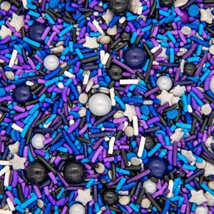 Sprinkles Mix - Outer Space | Galaxy Sprinkle Medley, Edible Blend - 4oz bottle