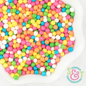 Crispy Sprinkles: Rainbow - Crunchy Sprinkles - 4oz Bag