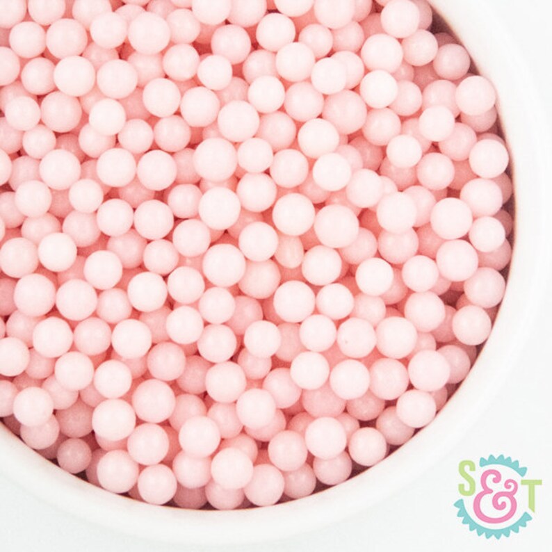 Midi Sugar Pearl Sprinkles Light Pink 4oz Bag Etsy
