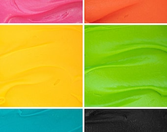 Bright Food Coloring Gel Set for Cakes, Cookies, Frosting, Fondant - 6 count - 21g (0.75oz) Bottles