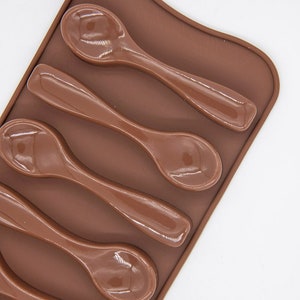 Chocolate Mold: Candy Spoon | Flexible Spoon Silicone Mold for Cocoa Stirrers, Baking, Cake Decorating