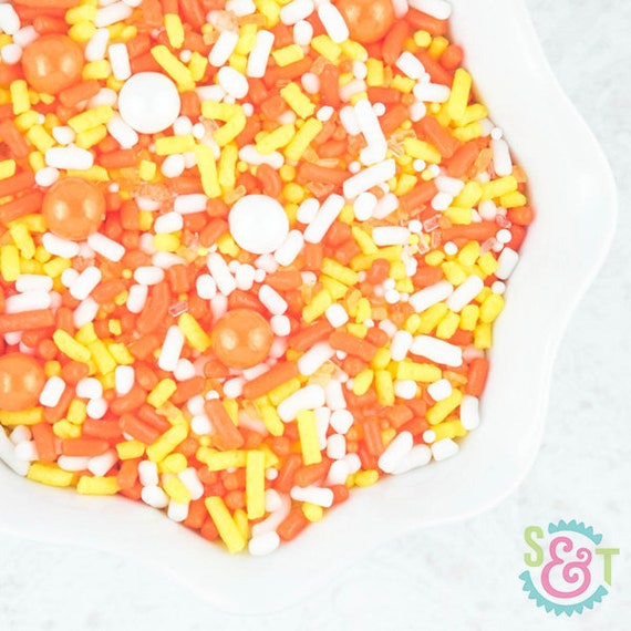 Sweet Sprinkles Mix - Corn Field - Candy Corn Sprinkles - 4oz Bag Il_570xn