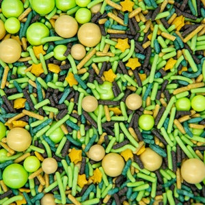Sprinkles Mix: Turtle Power | Turtle Ninja Party Sprinkle Medley, Edible Blend - 4oz bottle