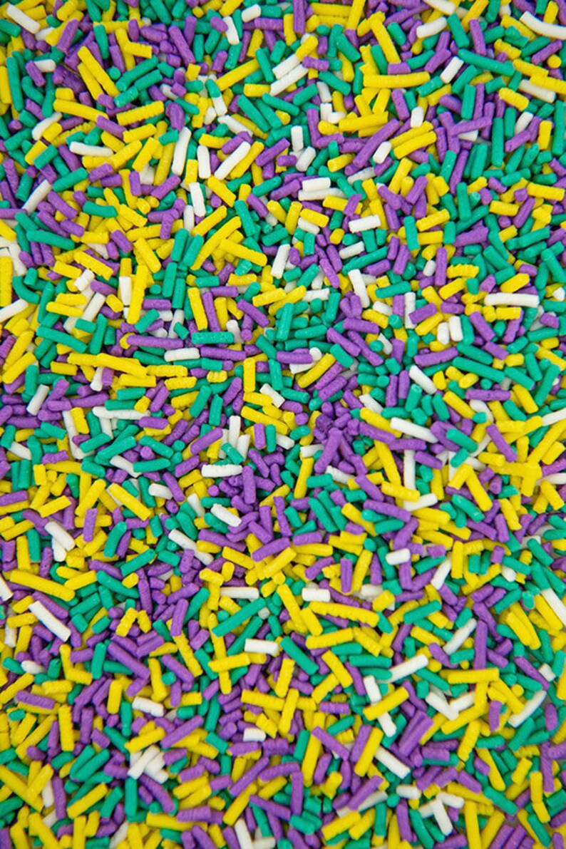 Mardi Gras Jimmies Sprinkles Sprinkles Mix 4oz Bag