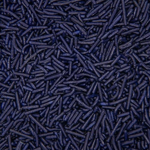Jimmies Sprinkles Navy Blue | Navy Jimmies Medley, Edible Blend - 4oz bottle