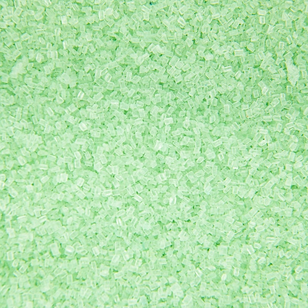 Sugar Crystals Mint | Chunky Light Green Sparkling Sugar Sprinkles - 4oz bottle