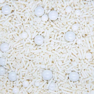 Sprinkles Mix - Wedding Bells, Elegant Formal Sprinkle Medley, Edible Blend - 4oz bottle