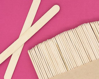 Wooden Popsicle Sticks For Cakesicles, Cake Pops, Ice Cream Pops, and Krispie Treats - Qty 50