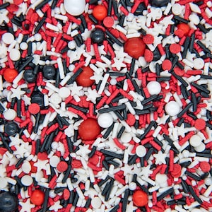 Sprinkles Mix - Pirate Party | Ladybug Party Sprinkle Medley, Edible Blend - 4oz bottle