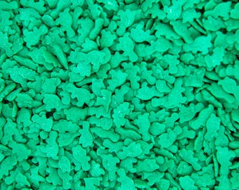 Sweet Sprinkles - Green Dinosaur Quins - 4oz Bag