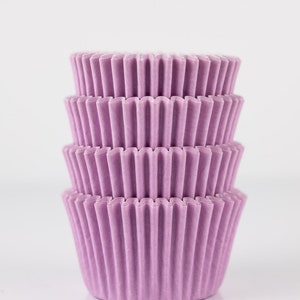 Light Purple Mini Cupcake Liners | Lilac Midi Baking Cups - 48 count pack