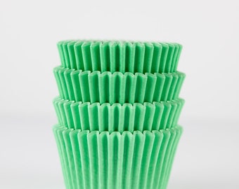 Light Green Mini Cupcake Liners | Mint Midi Baking Cups - 48 count pack